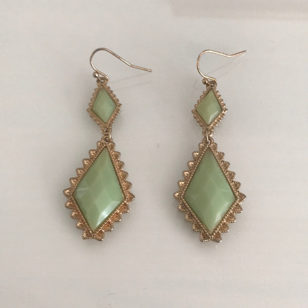 Mint Francesca’s Dangly Earrings